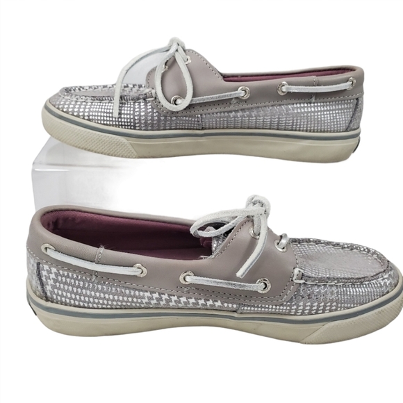 Sperry Top-Sider Metallic Silver boat shoes - Picture 3 of 8